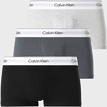 Calvin Klein - Lot De 3 Boxers NB3967A Gris Chiné Gris Anthracite Noir