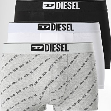 Diesel - Damien Boxer Set di 3 A17752-0LHBI Bianco Heather Grigio Nero