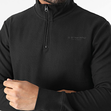 G-Star - Sweat Col Montant Zippé D26452-D617 Noir