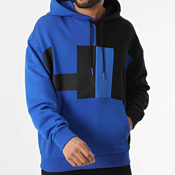 Hugo Azul - Sudadera con capucha Nokardos 50521617 Azul real Negro