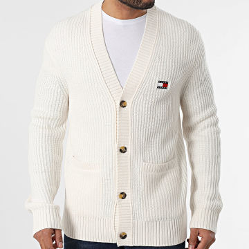 Tommy Jeans - Cardigan Jersey Stitch 1111 Beige Clair