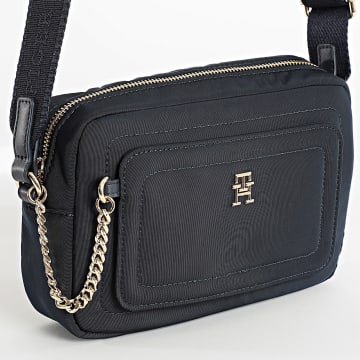 Tommy Hilfiger - Sac A Main Femme Spring Camera 6900 Bleu Marine Doré