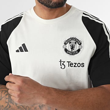 Adidas Sportswear - Tee Shirt De Sport A Bandes Manchester United JE3735 Blanc Noir