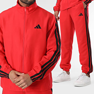 Adidas Sportswear - Ensemble De Survetement A Bandes 3 Stripes JI8851 Rouge