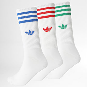 Adidas Originals - 3 pares de calcetines altos JJ1984 Blanco