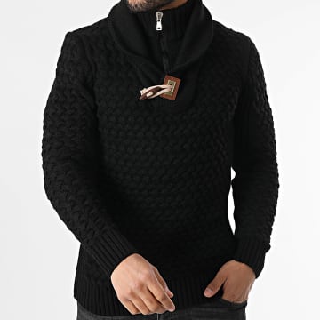 Armita - Maglione con collo amplificato nero
