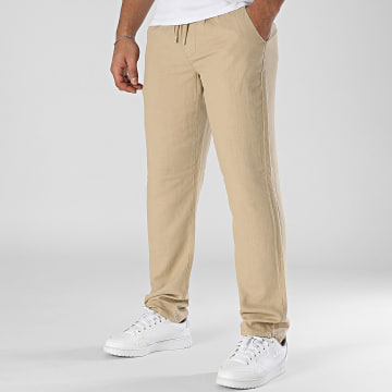 Blend - Linen Trousers 20717867 Beige