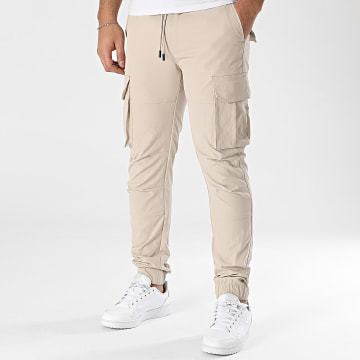 John H - Pantaloni cargo beige