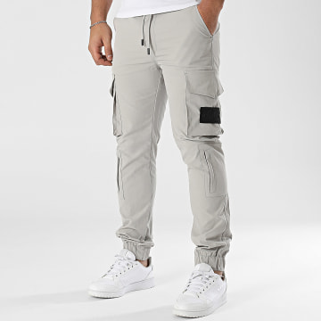John H - Pantaloni cargo grigi