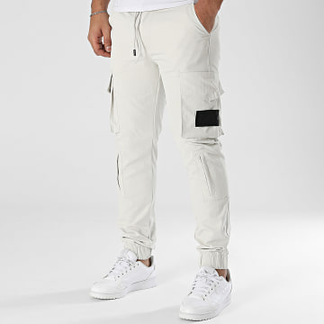 John H - Pantaloni cargo beige
