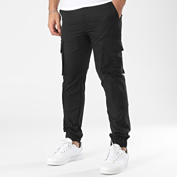 John H - Pantalon Cargo Noir