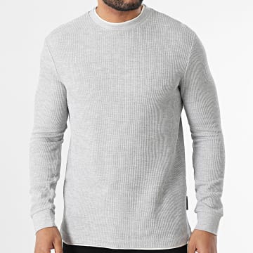 Classic Series - T-Shirt Langarm 1043914-XX-12 Grau meliert