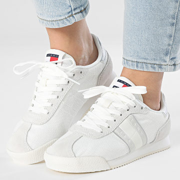Tommy Jeans - Baskets Femme Low Profile Runner 2706 Ecru