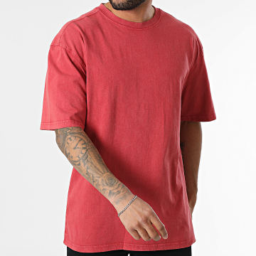 Black Industry - Maglietta oversize rosso mattone