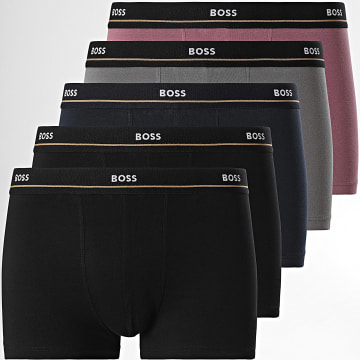 BOSS - Lot De 5 Boxers 50531660 Noir Bleu Marine Gris Violet