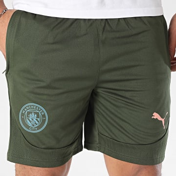Puma - Short Jogging Manchester City 777550 Vert Kaki