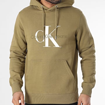 Calvin Klein - Sweat Capuche 0805 Vert Kaki
