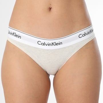 Calvin Klein - Culotte Femme Bikini F3787E Beige Chiné