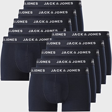 Jack And Jones - Lot De 10 Boxers Solid Bleu Marine