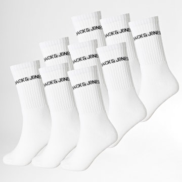 Jack And Jones - Lot De 9 Paires De Chaussettes Regen Blanc