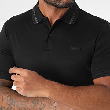 Calvin Klein - Polo Manches Courtes Liquid Touch Texture 3833 Noir