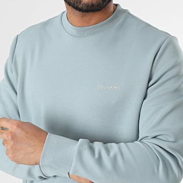Calvin Klein - Sweat Crewneck Micro Logo Repreve 9926 Bleu Clair