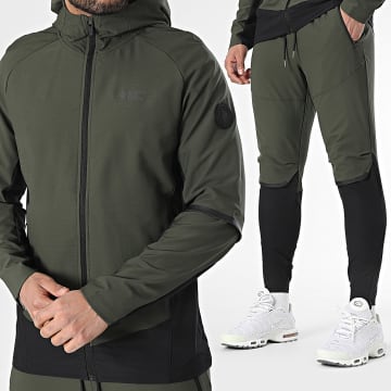Comme Des Loups - Ensemble De Survetement Fazer Vert Kaki Noir