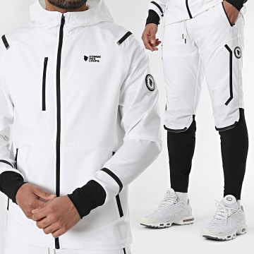 Comme Des Loups - Ensemble De Survetement Jump Blanc Noir