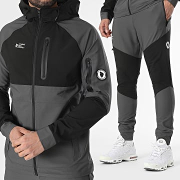 Comme Des Loups - Wolf Tech Tech Trainingsanzug Grau Anthrazit Schwarz