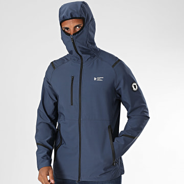 Comme Des Loups - Veste Zippée Capuche Jumper Bleu Marine