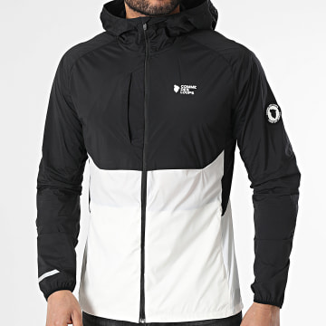 Comme Des Loups - Veste Zippée Capuche Bolt Noir Blanc