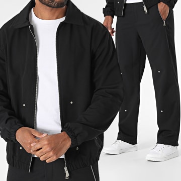Ikao - Ensemble Veste Zippée Et Jogging Pantalon Noir