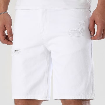 LBO - Short Jean Relaxed Destroys 3586 Blanc