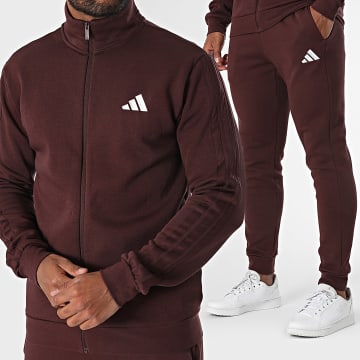 Adidas Sportswear - Ensemble De Survetement A Bandes 3 Stripes JI8879 Bordeaux