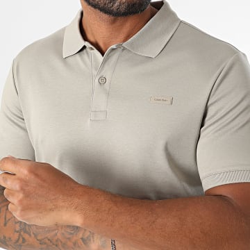 Calvin Klein - Polo Manches Courtes Slim Smooth Cotton 1657 Beige