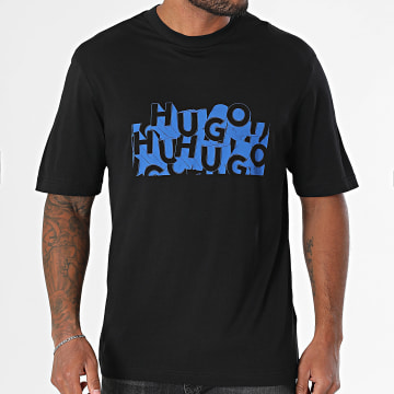 Hugo Blue - Tee Shirt Nafralo 50533528 Noir Bleu Roi