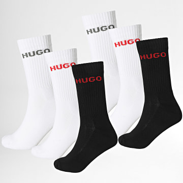 HUGO - Lot De 6 Paires De Chaussettes 50510187 Blanc Noir