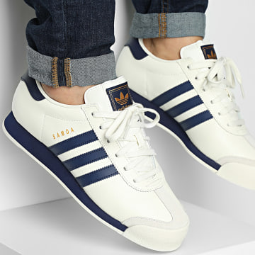 Adidas Originals - Baskets Samoa JQ0047 Off White Dark Blue Gold Metallic