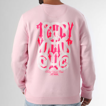 Teddy Yacht Club - Crewneck Street Roll Sweat Rosa