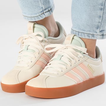 Adidas Sportswear - Baskets Femmes VL Court 3.0 JP5348 Wonder White Linen Green Powder
