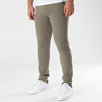 Armita - Pantaloni a zampa di gallina color taupe