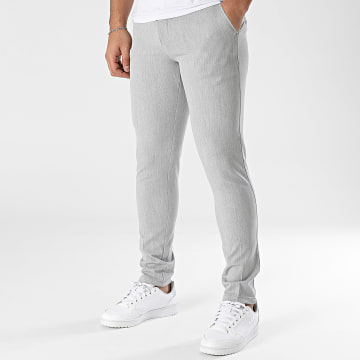 Armita - Pantalon A Pinces Gris Chiné