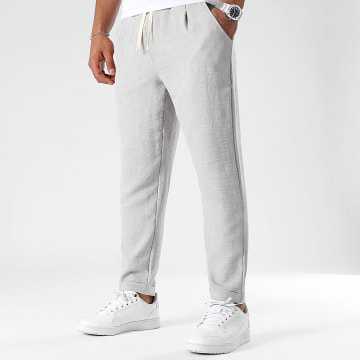 LBO - Pantalon Effet Lin 1732 Gris