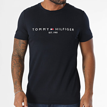Tommy Hilfiger - Tee Shirt Logo 6171 Bleu Marine