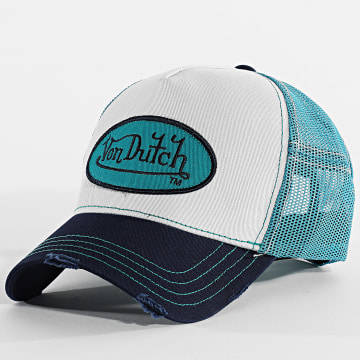 Von Dutch - Trucker Cap Summer White Navy Blue Light Blue