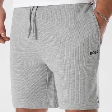 BOSS - Pantalones cortos Waffle 50535884 Gris jaspeado