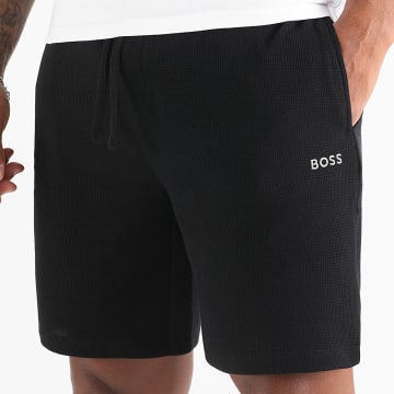 BOSS - Pantalón corto Waffle 50535884 Negro