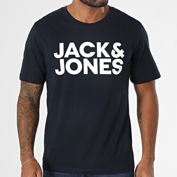 Jack And Jones - Corp Logo Tee Shirt Navy