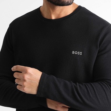 BOSS - Tee Shirt Manches Longues Waffle 50535870 Noir