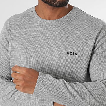 BOSS - Tee Shirt Manches Longues Waffle 50535870 Gris